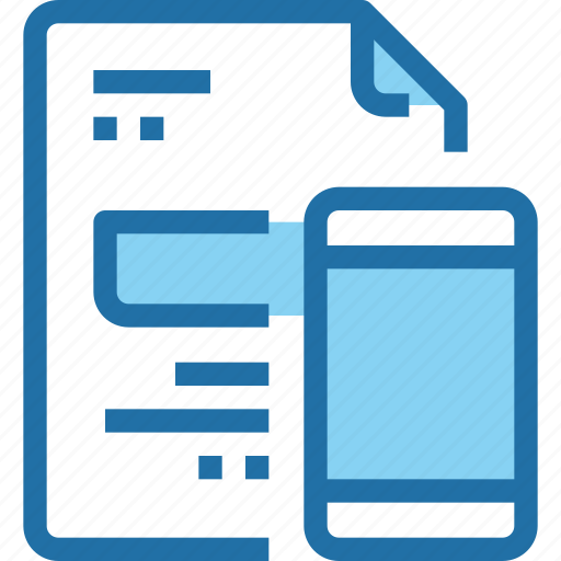 Document, file, mobile, paper, smartphone icon - Download on Iconfinder
