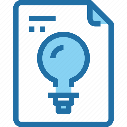 Creative, design, document, file, idea, light, paper icon - Download on Iconfinder