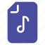 vector, file and folder, document, archive, music, note, music player 