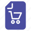 vector, file and folder, document, archive, trolley, shopping, shop 