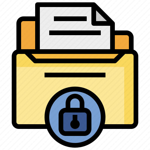 Document, files, folder, folders, locked, sheet, text icon - Download on Iconfinder