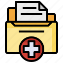 files, folders, medical, paper, report, sheet, text
