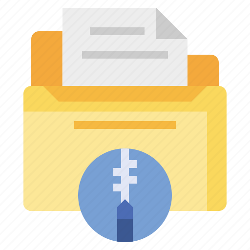 Document, file, files, folders, paper, text, zip icon - Download on Iconfinder