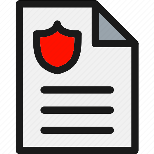 Document, insurance, protection, secure, security icon - Download on Iconfinder