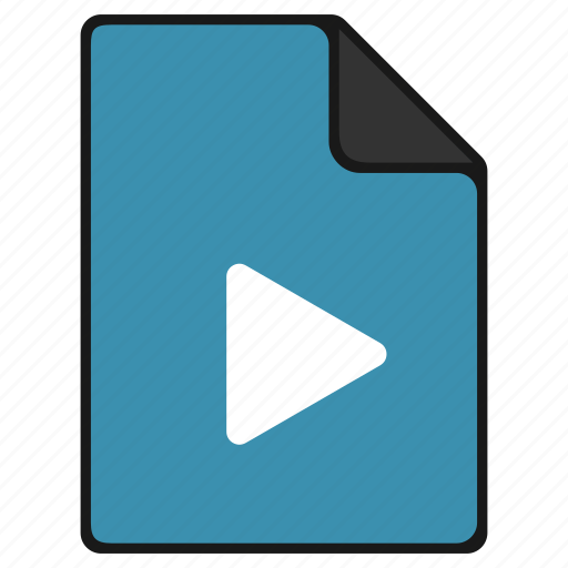 Audio, documents, file, media, movie video icon - Download on Iconfinder