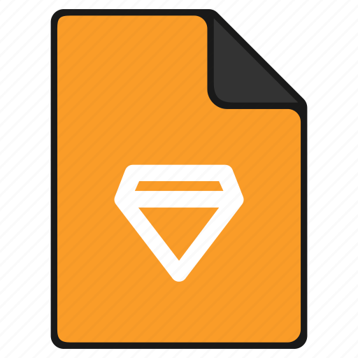 Diamond, documents, file, format, paper, sketch icon - Download on Iconfinder