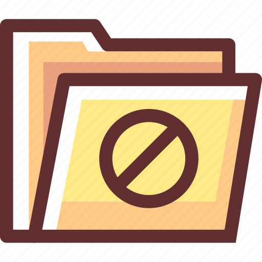 Alert, caution, error, folder, warning icon - Download on Iconfinder