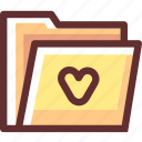 data, favorites, folder, love, love folder