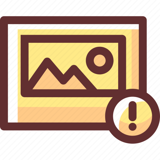 Image, media, photography, picture, warning icon - Download on Iconfinder