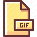 document, extension, file, format, gif 