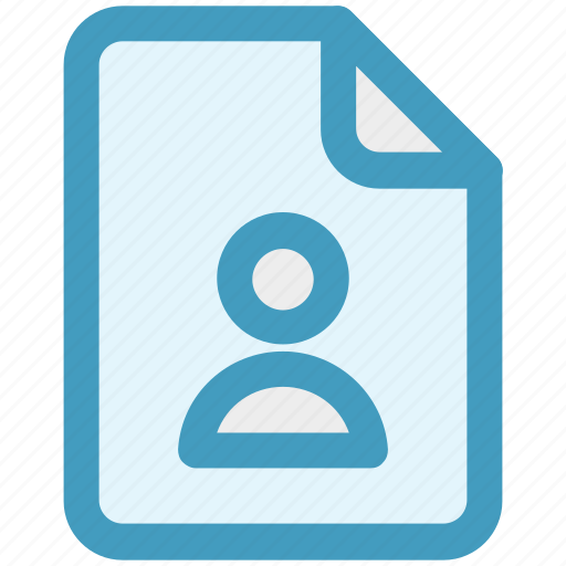 Contact, copyright, document, file, profile, user icon - Download on Iconfinder