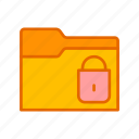 document, folder, lock, private, security