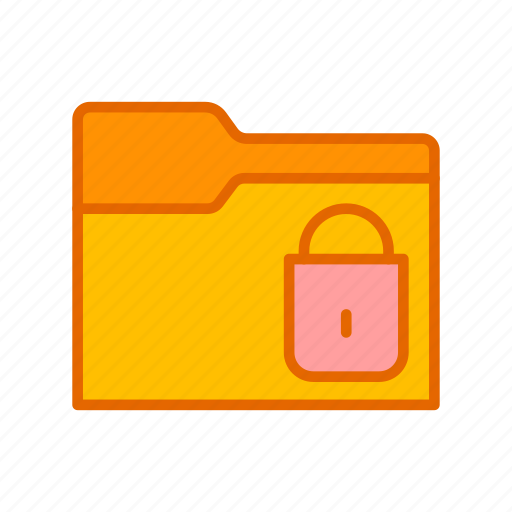 Document, folder, lock, private, security icon - Download on Iconfinder