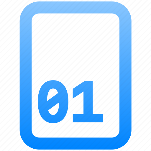File, binary, format, data, info, information, text icon - Download on Iconfinder