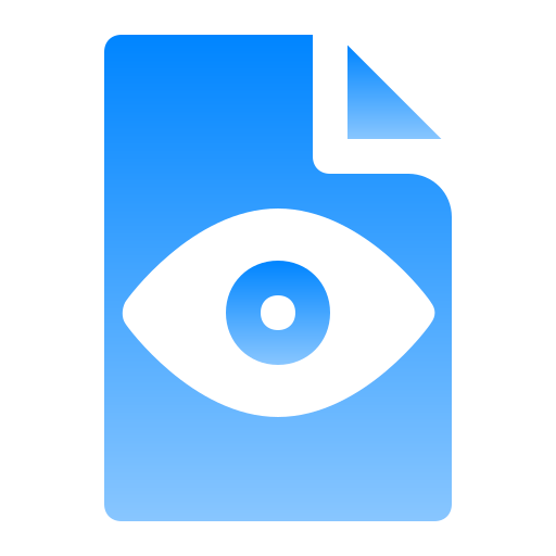 Files, folders, file, view, eye, data, list icon - Download on Iconfinder