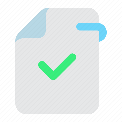 File, document, accept, approved, check icon - Download on Iconfinder