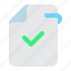 file, document, accept, approved, check 