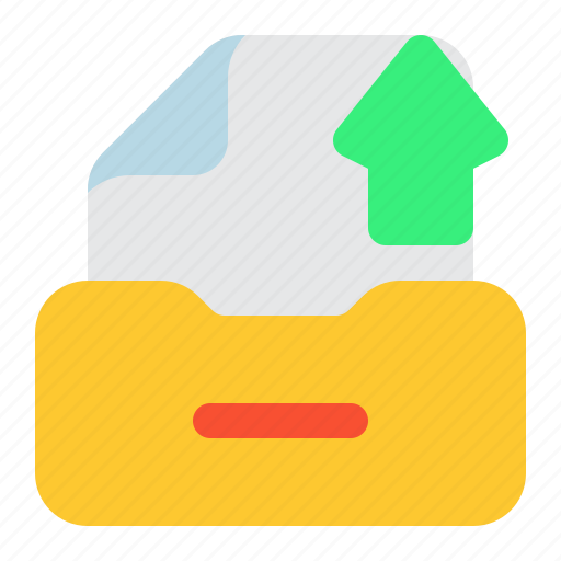 File, document, archive, storage, upload icon - Download on Iconfinder