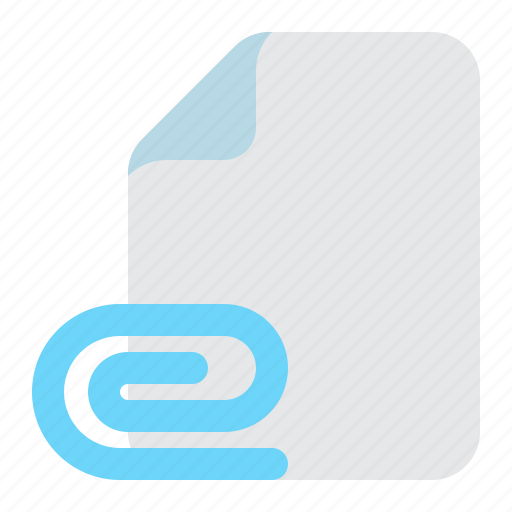 File, document, attachment, paperclip, paper icon - Download on Iconfinder
