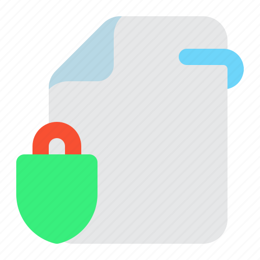 File, document, confidential, lock, security icon - Download on Iconfinder