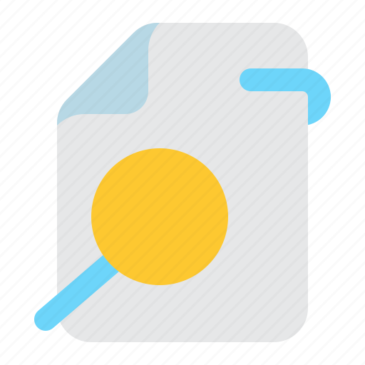 File, document, proofreading, search, assessment icon - Download on Iconfinder