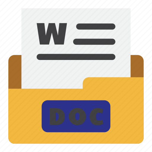 Doc, doc file, documents, extension, file type, format, text icon - Download on Iconfinder