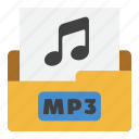 file type, flat color, mp3, mp3 file, music, player, video