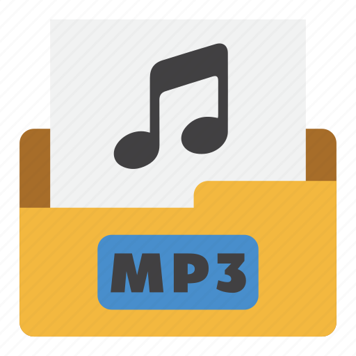 File type, flat color, mp3, mp3 file, music, player, video icon - Download on Iconfinder