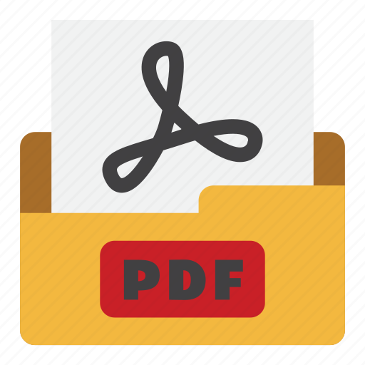 Document, extension, file type, flat color, pdf, pdf file, text file icon - Download on Iconfinder