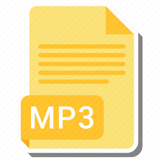 Document, extension, file, folder, format, mp3, paper icon - Download on Iconfinder