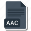 aac, document, extension, folder, paper 
