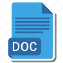 doc, document, extension, folder, paper