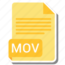 document, file, file format, mov