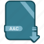 aac, document, extension, file, format 