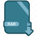 document, extension, file, format, rar