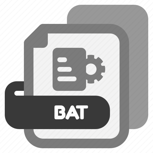 Bat, file, extension, type, filetype, format, file format icon - Download on Iconfinder