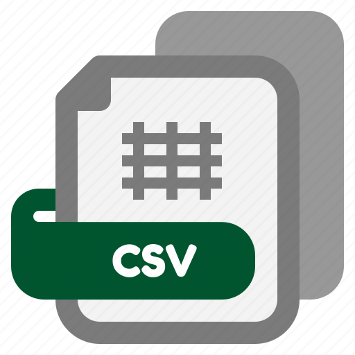 Csv, file, extension, type, filetype, format, file format icon - Download on Iconfinder