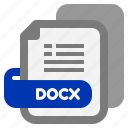 docx, file, extension, type, filetype, format, file format, document, export