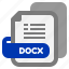 docx, file, extension, type, filetype, format, file format, document, export 