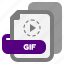gif, file, extension, type, filetype, format, file format, document, export 