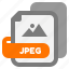 jpeg, file, extension, type, filetype, format, file format, document, export 