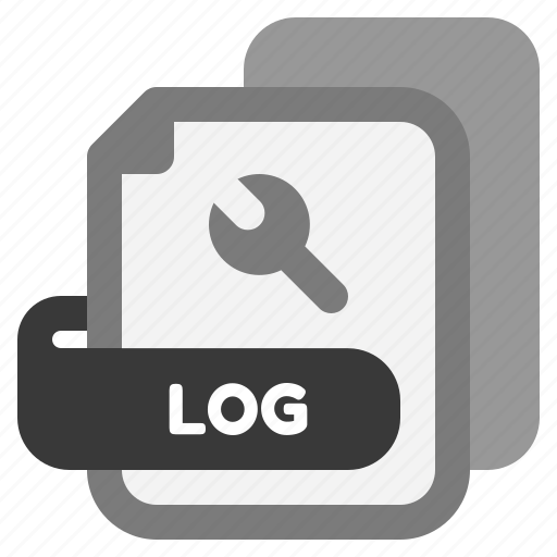 Log, file, extension, type, filetype, format, file format icon - Download on Iconfinder