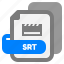 srt, file, extension, type, filetype, format, file format, document, export 