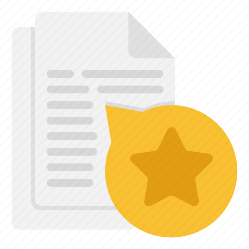 Bookmark, file, folder, page, star icon - Download on Iconfinder
