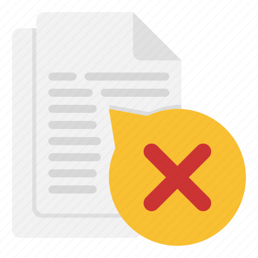 Error, file, folder, document, fail icon - Download on Iconfinder