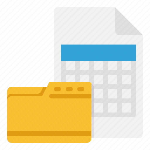 Excle, file, folder, document, table icon - Download on Iconfinder