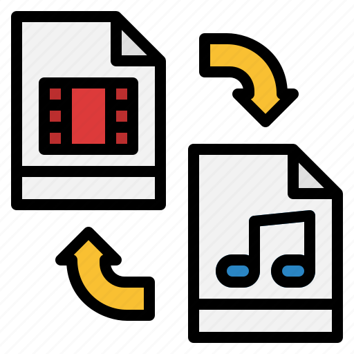 Convert, movie, music, file, document icon - Download on Iconfinder