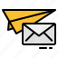 email, sand, message, letter, mail 