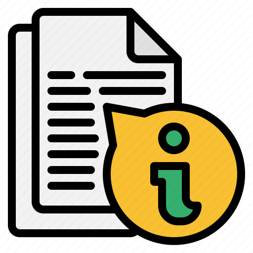 Infomation, file, folder, info, archive icon - Download on Iconfinder