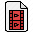 movie, file, folder, document, video